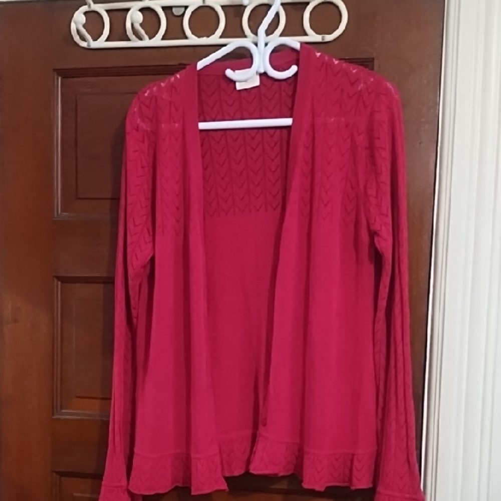 Chic Women's Red Cardigan